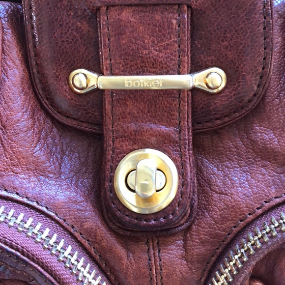 BOTKIER EMBOSSED LEATHER HANDLE BAG - Picture 4 of 5